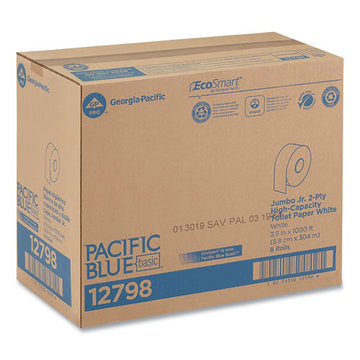 Georgia Pacific® Professional Jumbo Jr. Bathroom Tissue Roll, Septic Safe, 2-ply, White, 1000 Ft, 8 Rolls-carton freeshipping - TVN Wholesale